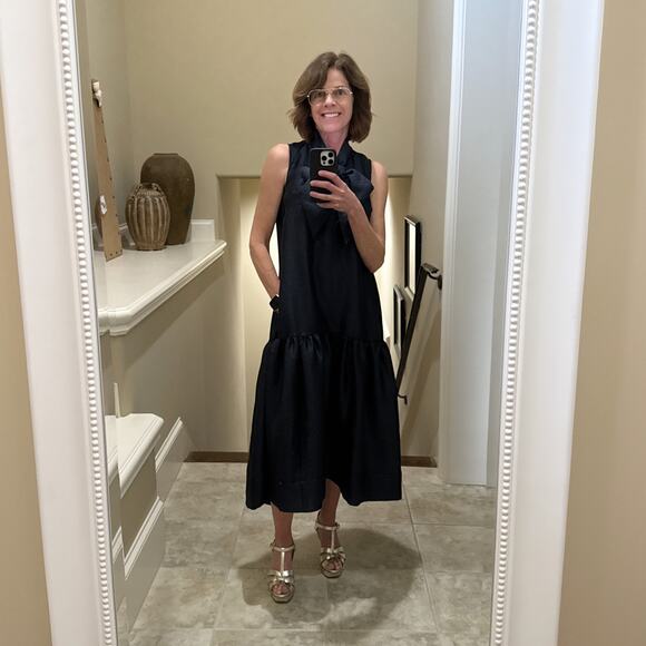 ME+EM Evening Halter Neck Midi Dress in Ink Blue UK6|US2|EU34|XS - Picture 6 of 12